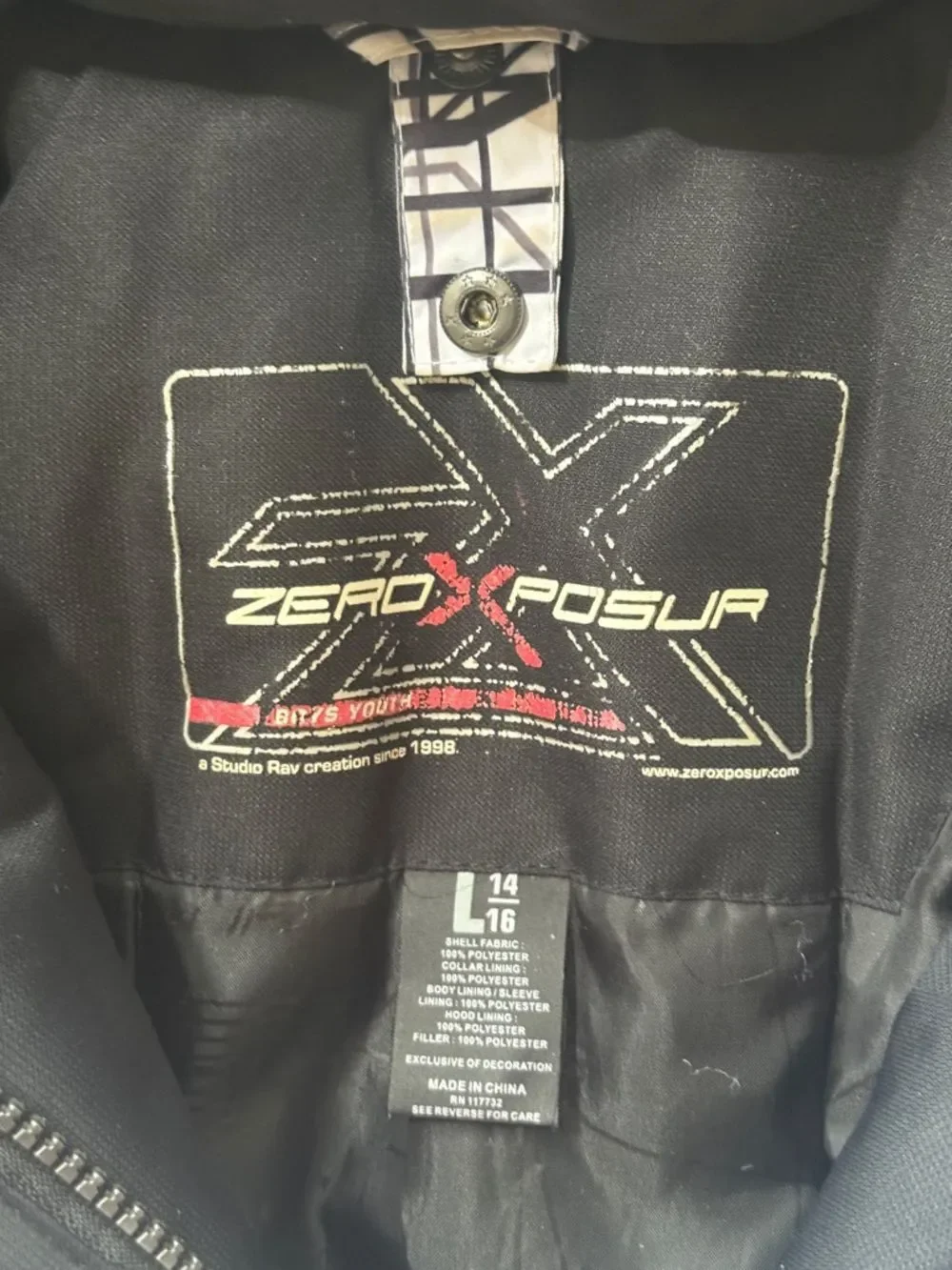 ZEROXPOSUR  Graphic Patterned Hooded Winter Ski Jacket!
